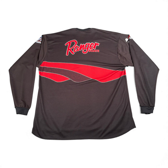 Vintage Ranger Boats Shirt Adult 2XL XXL Black Fishing Cup Jersey Yamaha 90s - Picture 3 of 9